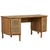 Willow Curve Desk - Natural Teak - GlobeWest