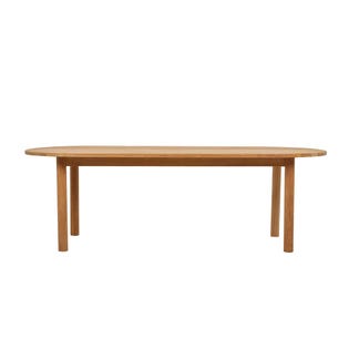 Cannes Oval Dining Table - Natural Teak - GlobeWest