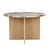 Elsie Round Dining Table - Matt Ocean Marble - Natural Ash - GlobeWest