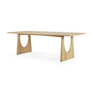 Ethnicraft Geometric Dining Table - Oak - GlobeWest