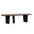 Jasper Asymmetric Dining Table - Black Oak - GlobeWest