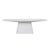 Livorno Pier Dining Table - White Speckle - GlobeWest
