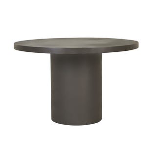 Petra Round Dining Table - Charcoal - GlobeWest