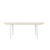 Pier Curve Slatted Extension Dining Table - White - GlobeWest