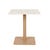 Portsea Loft Dining Table - White Stone - Natural Aluminium - GlobeWest