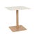 Portsea Loft Dining Table - White Stone - Natural Aluminium - GlobeWest