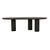 Seb Curve Dining Table - Black Oak - GlobeWest