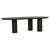 Seb Curve Dining Table - Black Oak - GlobeWest