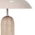 Easton Ellipse Table Lamp - Travertine - Shell - GlobeWest