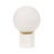 Easton Globe Table Lamp - White Marble - GlobeWest