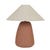 Lorne Pebble Table Lamp - Terracotta - Oat - GlobeWest