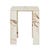 Atlas Slab Side Table - Brown Vein Marble - GlobeWest