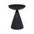 Livorno Luna Side Table - Black Speckle - GlobeWest