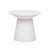 Livorno Round Side Table - White Speckle - GlobeWest