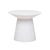 Livorno Round Side Table - White Speckle - GlobeWest