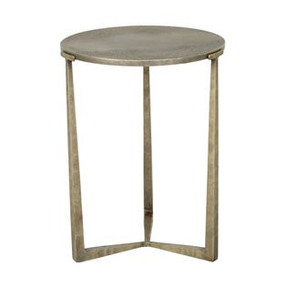 Amelie Aura Side Table - Antique Brass - GlobeWest