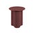 Artie Wave Side Table - Merlot - GlobeWest