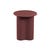 Artie Wave Side Table - Merlot - GlobeWest
