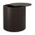 Ethnicraft Roller Max Round Side Table - Dark Brown Mahogany - GlobeWest