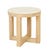 Eyre Side Table - White Marble - Wirebrushed Oak - GlobeWest