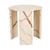 Henry Marble Side Table - Brown Vein - Natural Brown Vein Marble - GlobeWest