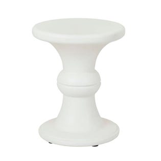 Ossa Bobbin Side Table - White - GlobeWest