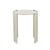 Silas Crescent Side Table - Polished Stainless Steel - GlobeWest