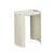 Silas Crescent Side Table - Polished Stainless Steel - GlobeWest