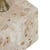 Verona Pillar Side Table - Latte - Antique Brass - GlobeWest
