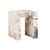 Elle Monument Side Table - Matt Ocean Marble - GlobeWest