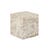 Rufus Block Square Marble Side Table - Latte Marble - GlobeWest