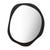 Verona Abstract Mirror - Black - GlobeWest