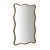 Verona Wave Mirror - Antique Brass - GlobeWest