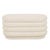 Kennedy Ribbed Oval Ottoman - Beige Boucle - GlobeWest