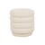 Kennedy Ribbed Round Ottoman - Beige Boucle - GlobeWest