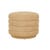 Kennedy Ribbed Medium Round Ottoman - Copeland Honey - GlobeWest