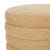 Kennedy Ribbed Medium Round Ottoman - Copeland Honey - GlobeWest