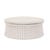 Tide Isle Ottoman - Chalk - Light Grey - GlobeWest
