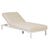 Aruba Rounded Sunbed - Canvas - White - GlobeWest