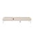 Aruba Rounded Sunbed - Canvas - White - GlobeWest