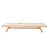 Mira Sunbed - White Braid - Natural Teak - GlobeWest
