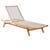 Mira Sunbed - White Braid - Natural Teak - GlobeWest