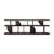 Ethnicraft Geometric Bookshelf - Varnished Teak - GlobeWest