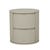 Benjamin Ripple Round Bedside - Putty - GlobeWest