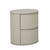 Benjamin Ripple Round Bedside - Putty - GlobeWest