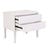 Charleston 2 Drawer Bedside - White Grain Ash - GlobeWest