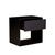 Ethnicraft Nordic Tall Bedside - Black Oak - GlobeWest