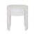 Oberon Crescent Bedside - White Grain Ash - GlobeWest