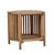 Tully Bedside - Natural Teak - GlobeWest