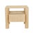 Willa 1 Drawer Bedside - Satin Oak - GlobeWest